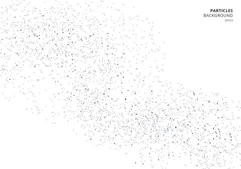 Abstract black grainy texture isolated on white background. Illustrazione stock