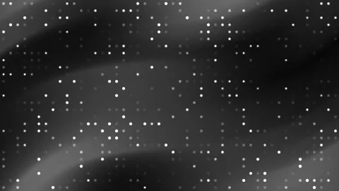 Abstract black grey gradient background with white square light dots Vidéo 336364664