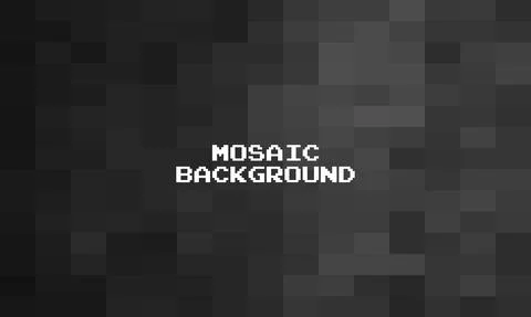 Abstract Black Grid Mosaic Background, Modern abstract illustration with tria Stock Illustration