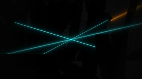 Abstract Black Grunge Stripes Background with Blue Orange Neon Stockbeeldmateriaal 331592556