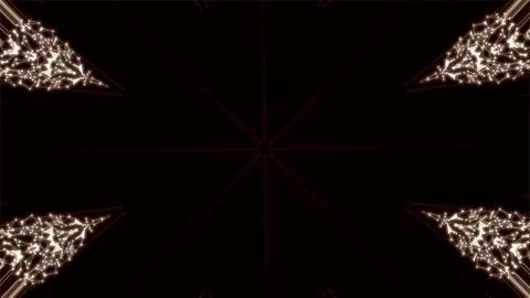 Abstract black hole quickly absorbs glowing plexus objects and celestial bodies Illustrazione stock