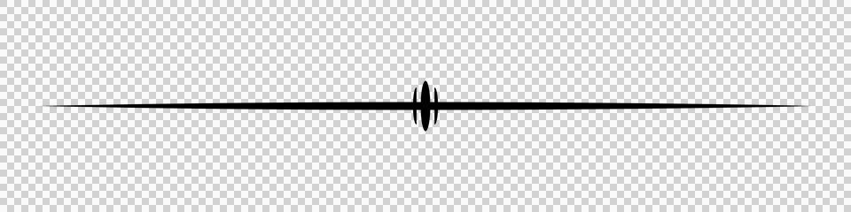 Abstract black horizontal divider line isolated on transparent background Stock Illustration