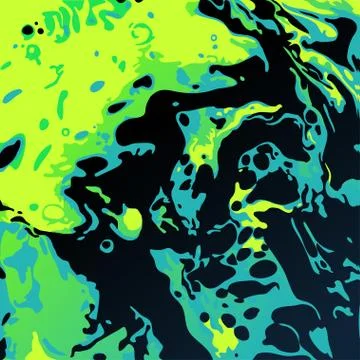 Abstract black ink blot background Stock Illustration