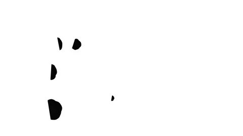 Abstract Black ink drop on a white background for effects with Alpha V4 Stock Footage 94519890