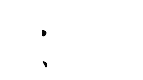 Abstract Black ink drop on a white background for effects with Alpha V5 Stock Footage 94519899