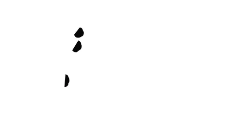 Abstract Black ink drop on a white background for effects with Alpha V10 Stock Footage 94519916