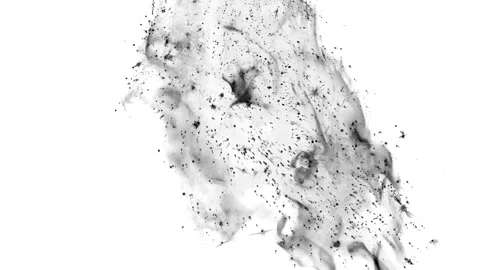 Abstract Black Ink Explosion Video stock 289134805