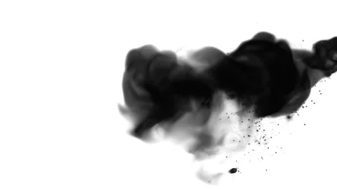 Abstract Black Ink Explosion Stock Footage 289134941