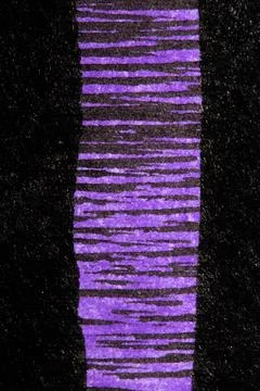 Abstract Black Ink Pen Scribbles and Lines on a Coloured Background Foto stock