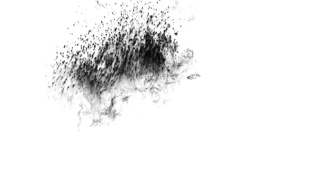 Abstract Black Ink Splash Stock Footage 289134727