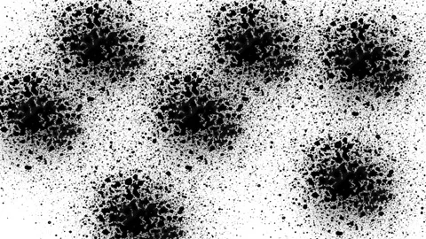 Abstract Black Ink Splatter on White Background for Art Projects Stock Footage 280197122