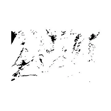 Abstract black ink splatters and jagged lines form a textured pattern. イラスト素材