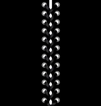 Abstract black lacing Stock Illustration