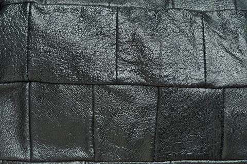 Abstract black leather pattern background Stock Photos