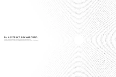 Abstract black line circle background of decoration tech artwork. Stock Illustration
