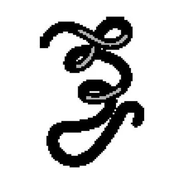 Abstract black line forming continuous loops doodle Illustrazione stock