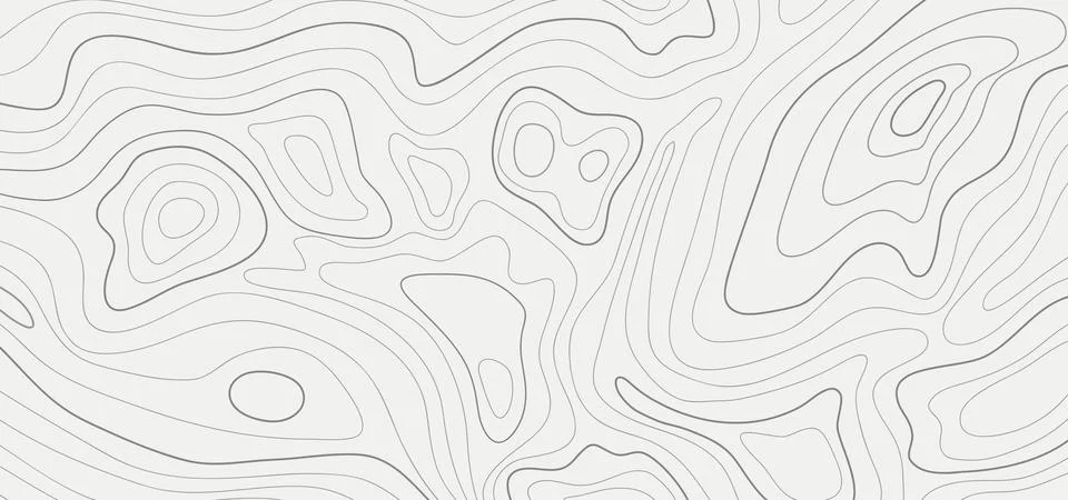 Abstract black line topography map contour with grey background.Vector illu.. Stock Illustration