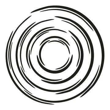 Abstract black lines forming a dynamic ripple effect Stock Illustration