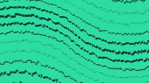 Abstract black lines on turquoise background Stock Illustration