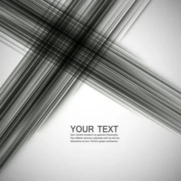 Abstract black lines on a white background Stock Illustration