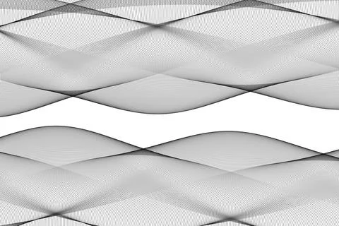 Abstract black lines on a white background Stock Illustration