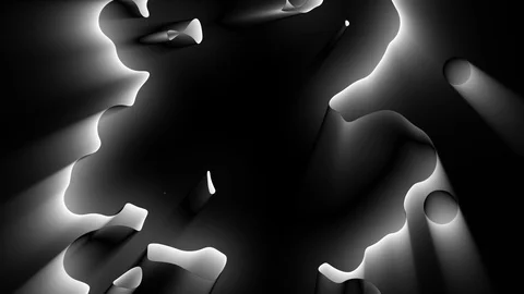 Abstract Black Liquid Design Stock-Footage 124955701