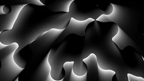 Abstract Black Liquid Design 動画素材 124963346