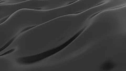 Abstract black liquid moving landscape. 3D floating motion background 4k Stock Footage 243649278