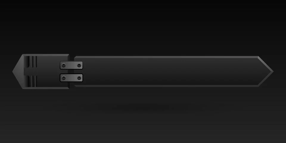 Abstract black lower third gui title banner for video screen broadcast Stock Illustration