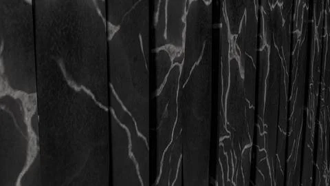 Abstract Black Marble Vertical Panel Texture Background 3d render. Stock Illustration
