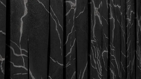 Abstract Black Marble Vertical Panel Texture Background 3d render. Stock Illustration