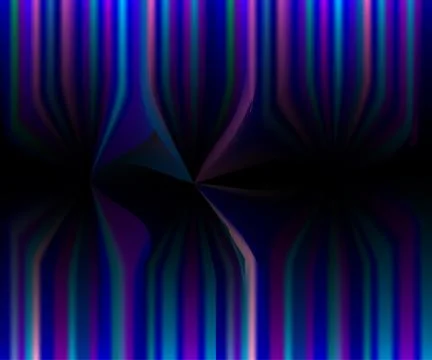 Abstract black neon background with vertical pink, purple stripes Stockillustratie
