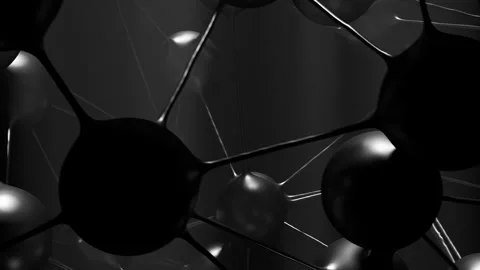 Abstract black neural network background Stock Footage 327065521
