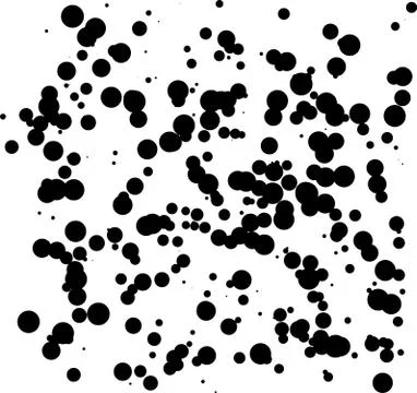 Abstract black paint splash drops pattern illustration Stock Illustration