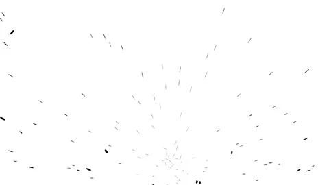 Abstract black particles flying from center on white background creating dy.. Vídeos de archivo 335023199