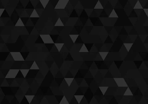 Abstract black Pattern Triangle background texture geometric, monochrome vect Illustrazione stock