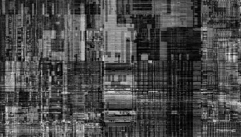 Abstract black pixelated overlay with a transparent background. Png overlay.. Illustrazione stock