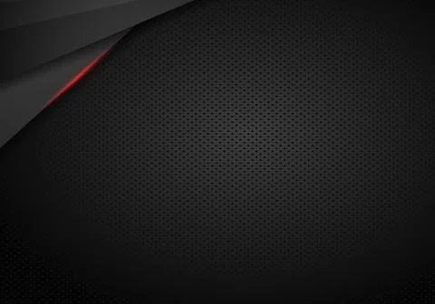 Abstract black with red frame template layout design tech concept background  스톡 일러스트