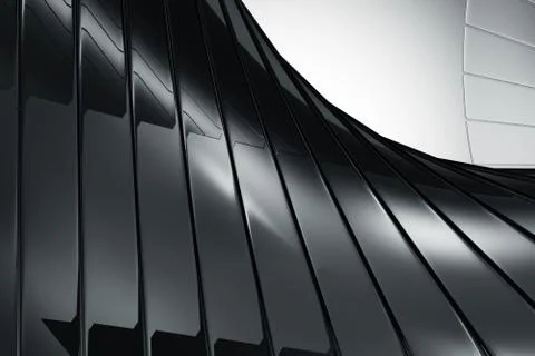 Abstract Black Reflective Background Stock Illustration