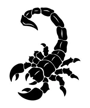 Abstract Black Scorpio Stock Illustration