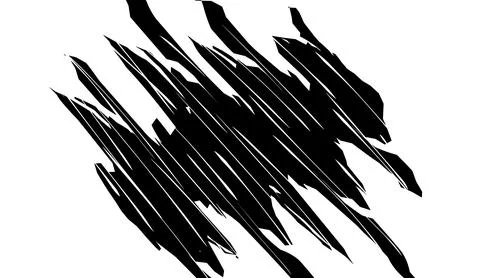 Abstract black scratch texture with diagonal slash marks on white background 스톡 일러스트