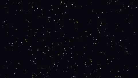 Abstract black screen with falling bokeh light particles and glowing cosmic.. Stock Footage 342160885