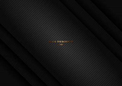 Abstract black shiny layer diagonal with stripes lines texture background. Lu Stock Illustration