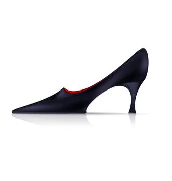 Abstract black shoe 스톡 일러스트