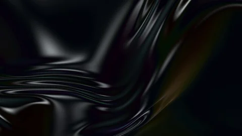 Abstract black silky fabric forms beautiful folds in the air in slow motion. 4k Video stock 115996819