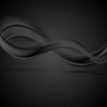 Abstract black smooth waves background Abstract black smooth waves backgro... Stockfoto's