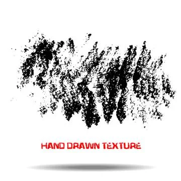 Abstract black sponge stains texture. Design for your brushes and grunge effects Stock Illustration