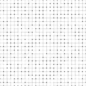 Abstract black square pattern design of technology artwork background. Illustrazione stock