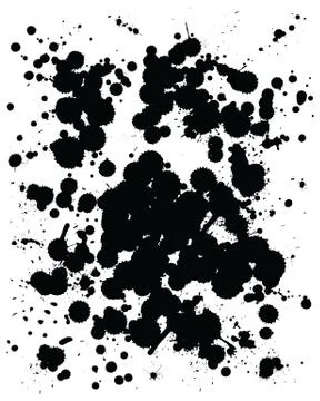 Abstract  black  stain Stock Illustration