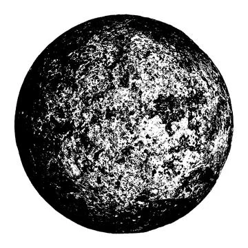 Abstract black stamp texture round shape Stock Illustration